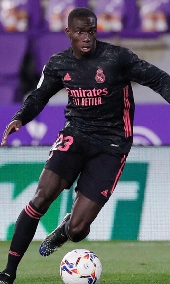 Ferland Mendy during the match.